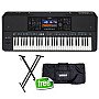 Yamaha PSR SX720 61 key Digital Arranger Keyboard with Double Stand and Softcase